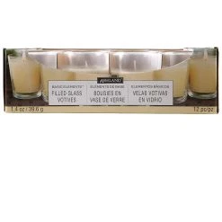 Flash Sale 🌟 12 Ivory Glass Votive Candles By Ashland® Basic Elements™ 🛒