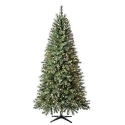 Cheap ⌛ 7ft. Pre-Lit Willow Pine Artificial 🥰 Christmas Tree, Clear Lights by Ashland® 🔥