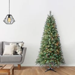 Coupon 🤩 7ft. Pre-Lit Willow Pine Artificial Christmas Tree, Multicolor Lights by Ashland® 🔥 -Ashlandty Shop 10151890 15