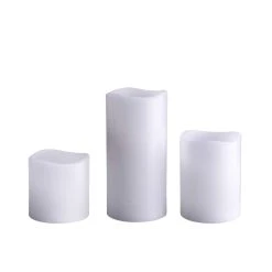 Cheapest 🎉 White Wax Touch LED Pillar Candle Set by Ashland® 🥰