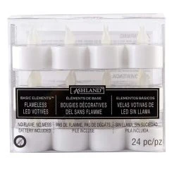Outlet ⭐ Ashland® Basic Elements™ Flameless Tea Lights, 24 Count 🥰 -Ashlandty Shop 10171468