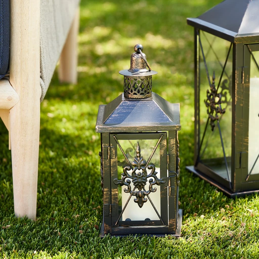 Hot Sale ✔️ 12" Damask Metal Lantern by Ashland® ✔️ 4 Hot Sale ✔️ 12" Damask Metal Lantern by Ashland® ✔️ - Image 2
