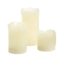 Discount ⭐ Flameless Real Wax LED Pillar Candle Set by Ashland® 😀