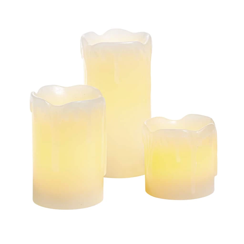 Discount β Flameless Real Wax LED Pillar Candle Set by Ashland® π 4 Discount β Flameless Real Wax LED Pillar Candle Set by Ashland® π - Image 2