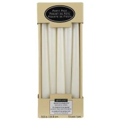 Flash Sale ⭐ 12 Packs: 15 ct. (180 total) 10" White Taper Candles by Ashland® ✔️