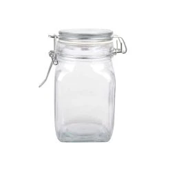 Best Sale ⌛ Square Glass Jar with Latch by Ashland® 🧨
