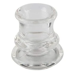 Buy ❤️ 12 Pack: 2.25" Chunky Glass Taper Candle Holder by Ashland® 🥰
