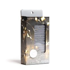 Best Pirce ❤️ 12 Pack: 10ft. Warm White Silver Wire LED String Lights by Ashland® ⭐ -Ashlandty Shop 10423129 8 1