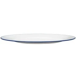 Buy 😉 White & Blue Enamel Charger By Ashland® 💯 -Ashlandty Shop 10465872 2
