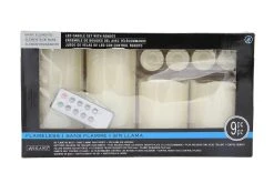 Cheapest 🛒 Basic Elements™ Ivory LED Candle Set with Remote By Ashland® 🤩