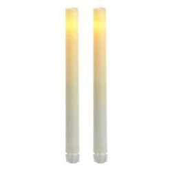 Best Pirce ❤️ White LED Taper Candles with Timer By Ashland® 🎁 -Ashlandty Shop 10466491