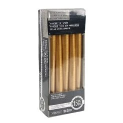 Flash Sale 🔔 12 Packs: 15 ct. (180 total) Basic Elements™ 10" Gold Taper Candles by Ashland® 👍