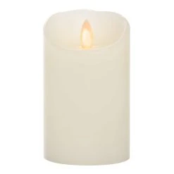 Budget 🔔 8 Pack: iFlicker 3" x 5" Ivory LED Pillar Candle by Ashland® ✨ -Ashlandty Shop 10470063 1