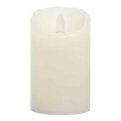 Budget 🔔 8 Pack: iFlicker 3" x 5" Ivory LED Pillar Candle by Ashland® ✨