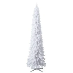 Outlet 🌟 7ft. Pre-Lit White Norway Artificial Pencil Christmas Tree, Clear Lights by Ashland® 🛒 -Ashlandty Shop 10487971 9