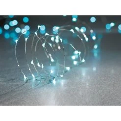 Deals ⭐ 12 Pack: 40ct. Turquoise Silver Wire LED String Lights by Ashland® 😀 -Ashlandty Shop 10501981 4 1