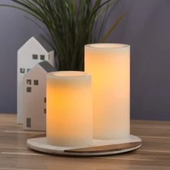 Cheap ⌛ 6 Pack: 4" x 8" White LED Pillar Candle with Timer by Ashland® 🌟 -Ashlandty Shop 10519787 2