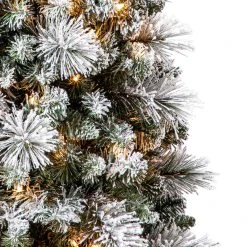 Promo 👏 7ft. Pre-Lit Artificial Slim Christmas Tree, Clear Lights by Ashland® 🎉 -Ashlandty Shop 10521247 11