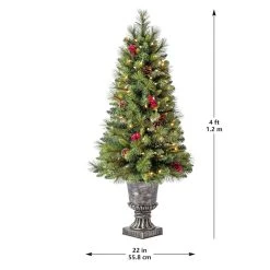 Discount 🤩 4ft. Pre-Lit Verona Artificial Christmas Tree, Clear Lights by Ashland® ❤️ -Ashlandty Shop 10523322 13