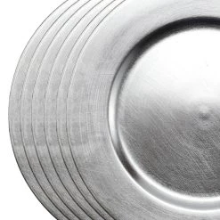 Buy 🎁 Silver Charger Set By Ashland® 6ct. ⌛ -Ashlandty Shop 10524078 4