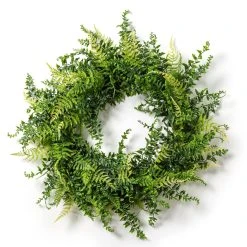 Wholesale 🎁 20" Mixed Greenery & Leaves Wreath by Ashland® 💯 -Ashlandty Shop 10547487 21