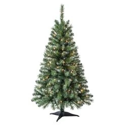 Best Pirce ⭐ 4ft. Pre-Lit Riverside Pine Artificial Christmas Tree, Clear Lights by Ashland® 🔔