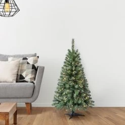 Best Pirce ⭐ 4ft. Pre-Lit Riverside Pine Artificial Christmas Tree, Clear Lights by Ashland® 🔔 -Ashlandty Shop 10555064 16