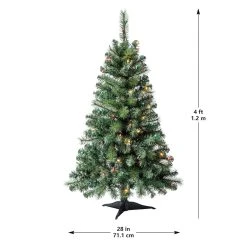 Discount 💯 4ft. Pre-Lit Riverside Pine Artificial Christmas Tree, Multicolor Lights by Ashland® 😍 -Ashlandty Shop 10555163 14
