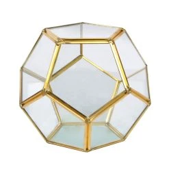 Wholesale 😍 Gold Octagon Glass Terrarium By Ashland™ 🤩