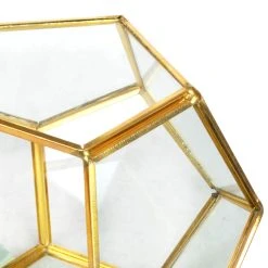 Wholesale 😍 Gold Octagon Glass Terrarium By Ashland™ 🤩 -Ashlandty Shop 10555877 1
