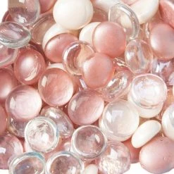 Deals 🧨 12 Pack: Cream & Pink Glass Gems By Ashland™ 🥰 -Ashlandty Shop 10556550 2 1