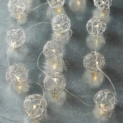 Coupon 😀 20ct. Warm White Wire Ball LED String Lights by Ashland™ 💯 -Ashlandty Shop 10561994