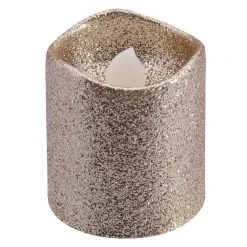 Flash Sale 😉 Champagne Glitter LED Votive Candles By Ashland® 12ct. ✔️ -Ashlandty Shop 10562377 2