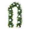 Best deal ❤️ 6ft. White Rose Foliage Garland by Ashland® ✨ -Ashlandty Shop 10627257 21