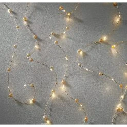 Flash Sale 🧨 12 Pack: 40ct. Warm White Gold Pearl LED String Lights by Ashland® 💯 -Ashlandty Shop 10632035 6 1