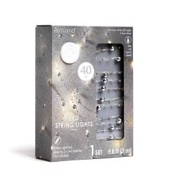 Best reviews of 🎁 40ct. Warm White Silver Pearl LED String Lights by Ashland® 🔥 -Ashlandty Shop 10632036 7