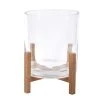Best Sale 🔔 8 Pack: 6.5" Glass Candle Holder with Wood Base by Ashland® ✨ -Ashlandty Shop 10633855 1 1