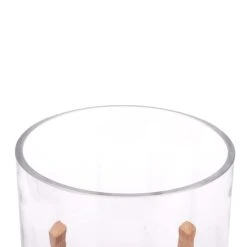 Discount ⌛ Glass Candle Holder with Wood Base by Ashland® ⭐ -Ashlandty Shop 10633855 3