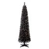 Best deal ✨ 6ft. Pre-Lit Shiny Black Pencil Tree, Clear Lights by Ashland® ⭐ -Ashlandty Shop 10633874 2