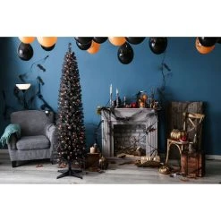 Best deal ✨ 6ft. Pre-Lit Shiny Black Pencil Tree, Clear Lights by Ashland® ⭐ 9 Best deal ✨ 6ft. Pre-Lit Shiny Black Pencil Tree, Clear Lights by Ashland® ⭐ -Ashlandty Shop 10633874 4