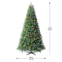 Cheapest 👏 7.5ft. Pre-Lit Whistler Pine Artificial 😀 Christmas Tree, Color Changing LED Lights by Ashland® ❤️ -Ashlandty Shop 10635064 20
