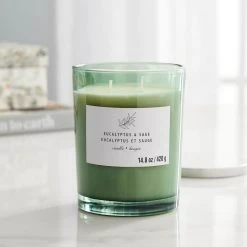 Outlet 😉 Eucalyptus & Sage 2-Wick Jar Candle by Ashland® 🧨 -Ashlandty Shop 10638407 20