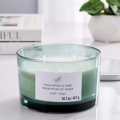 Discount ⭐ Eucalyptus & Sage 3-Wick Jar Candle by Ashland® ✨ -Ashlandty Shop 10638411 20