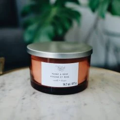 Budget 🥰 Peony & Rose 3-Wick Jar Candle by Ashland® ✔️ -Ashlandty Shop 10638413 2