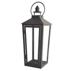 Best Sale 🌟 15.7" Black Metal Lantern by Ashland® ⌛ -Ashlandty Shop 10638436 2