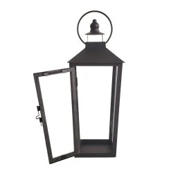 Best Sale 🌟 15.7" Black Metal Lantern by Ashland® ⌛ -Ashlandty Shop 10638436 3