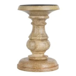Best Sale ⭐ Wood Carved Pillar Candle Holder by Ashland® 😍