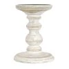 Cheap ✔️ Whitewashed Wood Carved Pillar Candle Holder by Ashland® 🌟