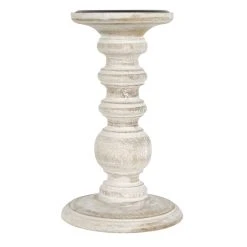 Best reviews of ⭐ 8 Pack: 8" Whitewashed Wood Carved Pillar Candle Holder by Ashland® ✔️