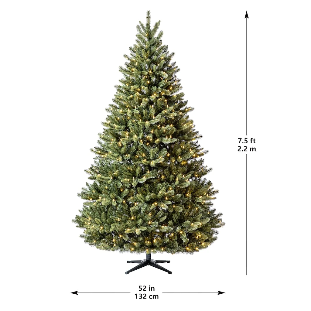 Promo 🧨 7.5ft. Pre-Lit Aspen Pine Quick Set® Artificial Christmas Tree, Warm White LED Lights by Ashland® ✨ 8 Promo 🧨 7.5ft. Pre-Lit Aspen Pine Quick Set® Artificial Christmas Tree, Warm White LED Lights by Ashland® ✨ - Image 6